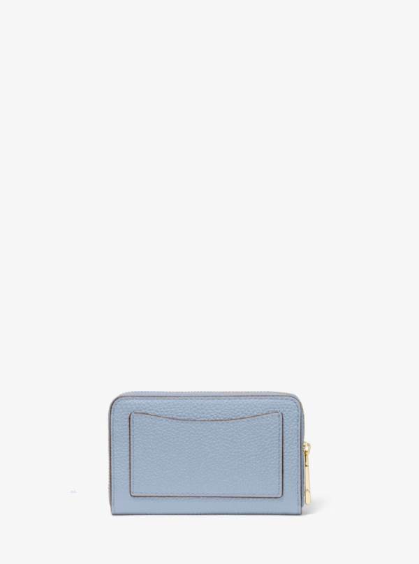 Damske Penazenky Michael Kors Small Pebbled Leather Modre - Doplnky Michael Kors Akcia | YWKZU-1402
